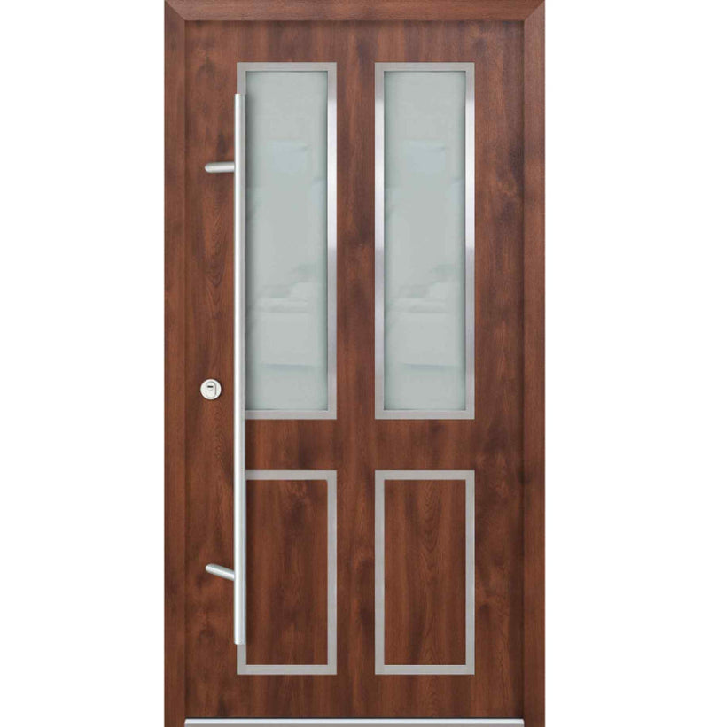 Turenwerke DS68 Design 09 Steel Door - Walnut