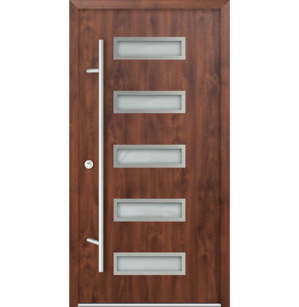 Turenwerke DS68 Design 11 Steel Door - Walnut