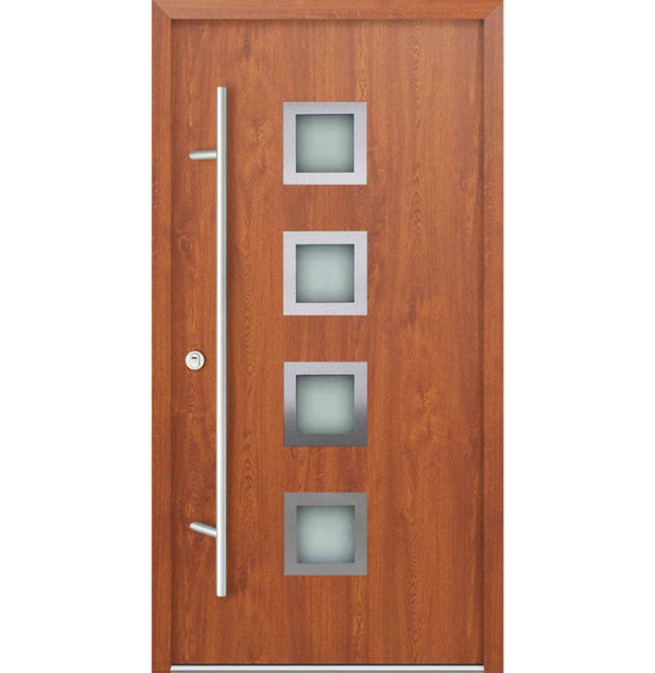 Turenwerke DS68 Design 13 Steel Door - Golden Oak