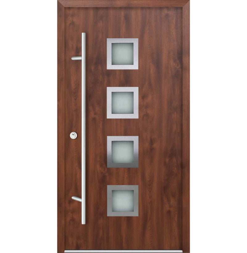 Turenwerke DS68 Design 13 Steel Door - Walnut