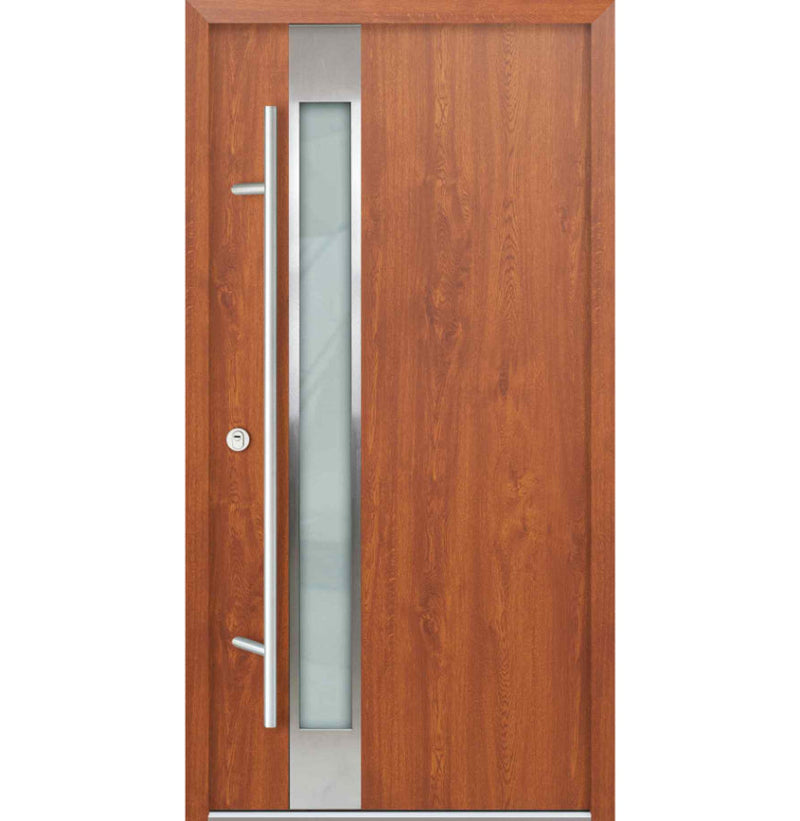 Turenwerke DS68 Design 14 Steel Door - Golden Oak