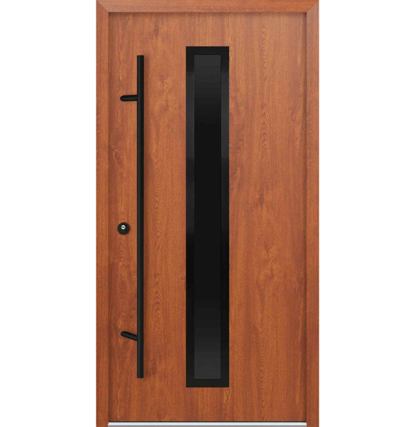 Turenwerke DS68 Design 21 Steel Door - Golden Oak - Blackline