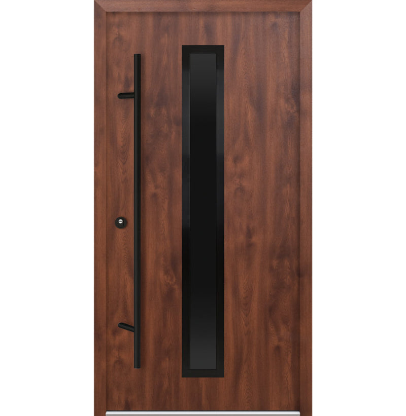 Turenwerke DS68 Design 21 Steel Door - Walnut - Blackline