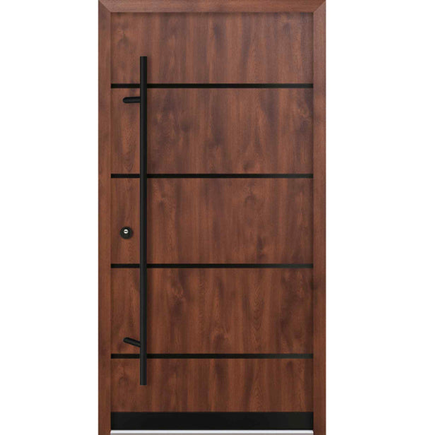 Turenwerke DS68 Design 22 Steel Door - Walnut - Blackline