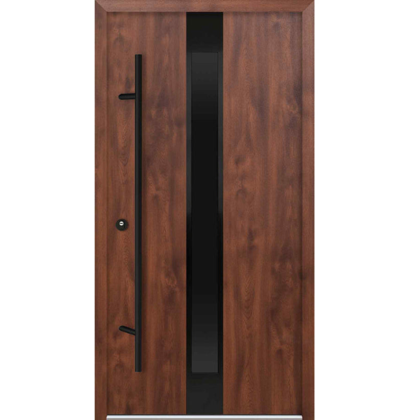 Turenwerke DS68 Design 25 Steel Door - Walnut - Blackline