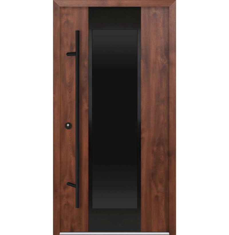 Turenwerke DS68 Design 28 Steel Door - Walnut - Blackline