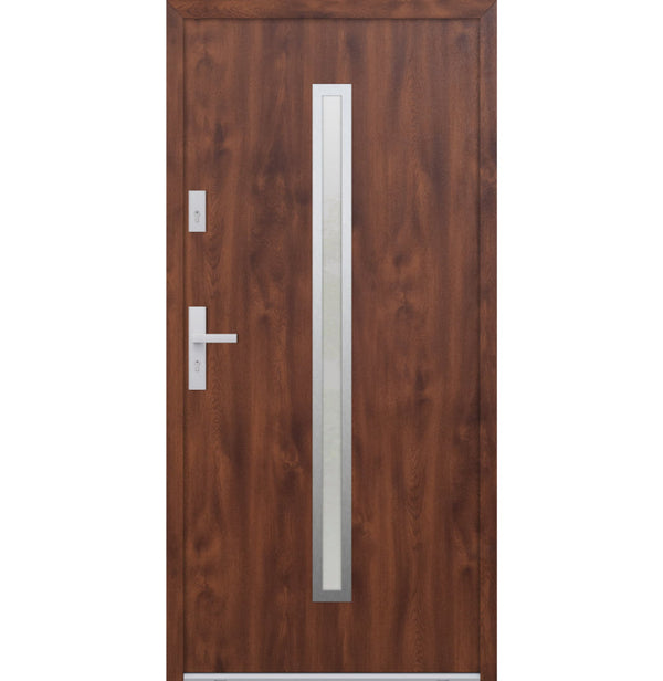 Turenwerke ATU 68 Design 501 Steel Door - Walnut