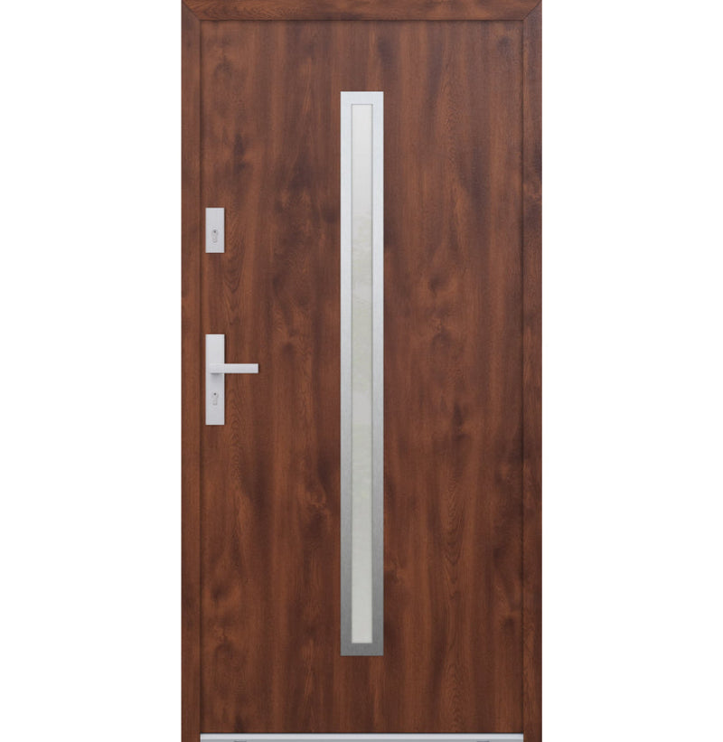 Turenwerke ATU 68 Design 501 Steel Door - Walnut