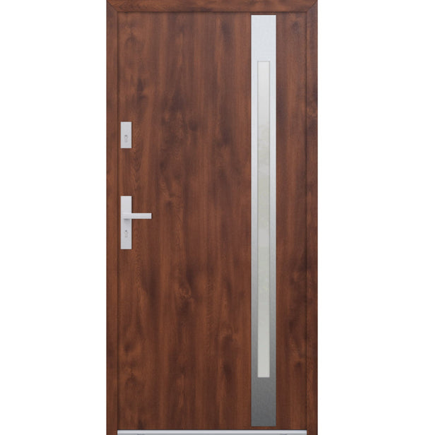 Turenwerke ATU 68 Design 504 Steel Door - Walnut