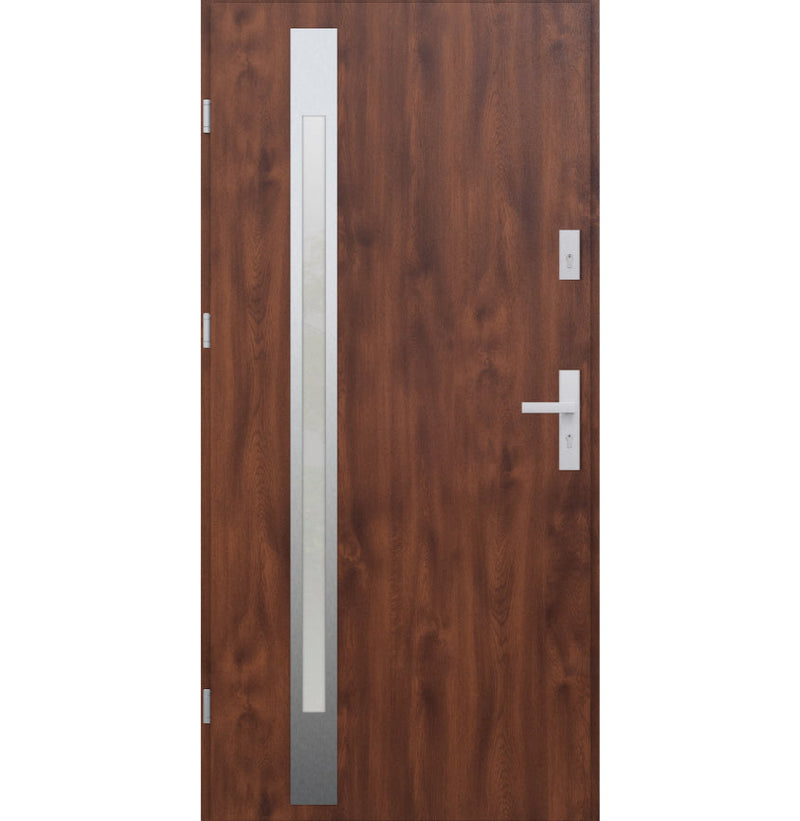 Turenwerke ATU 68 Design 504 Steel Door - Walnut