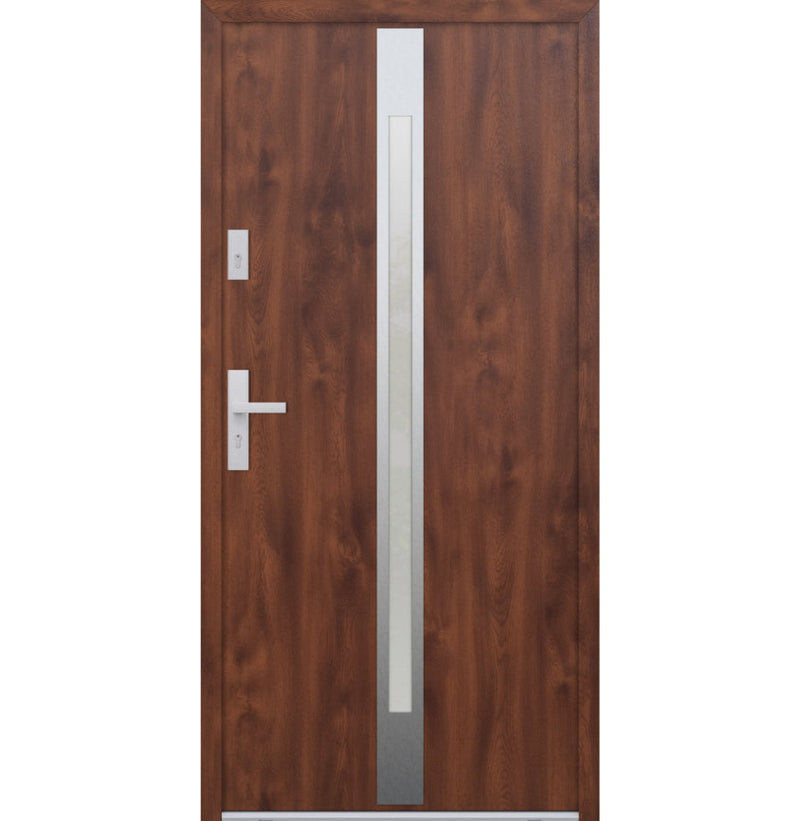 Turenwerke ATU 68 Design 505 Steel Door - Walnut