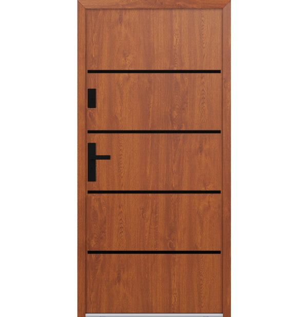 Turenwerke ATU 68 Design 522 Steel Door - Golden Oak - Blackline