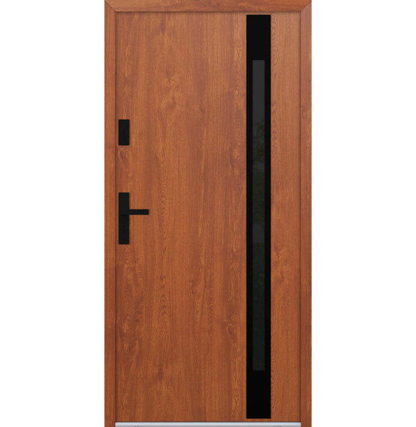 Turenwerke ATU 68 Design 524 Steel Door - Golden Oak - Blackline