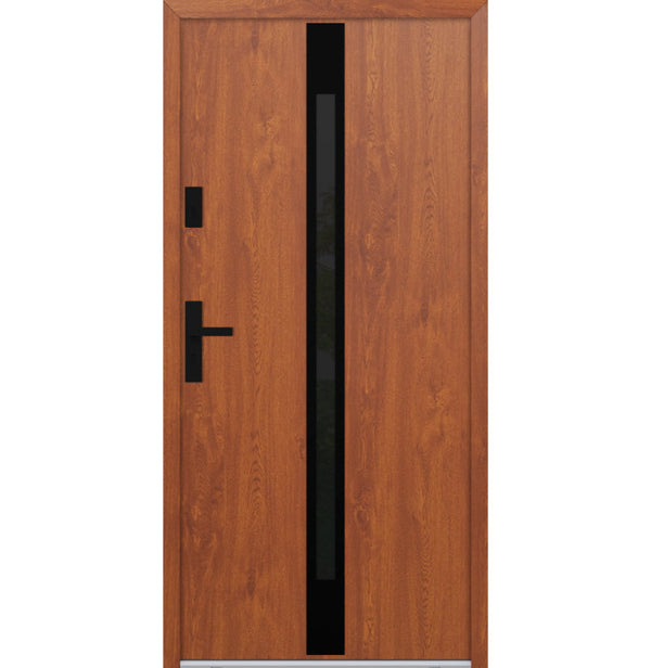 Turenwerke ATU 68 Design 525 Steel Door - Golden Oak - Blackline