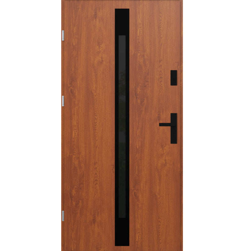 Turenwerke ATU 68 Design 525 Steel Door - Golden Oak - Blackline