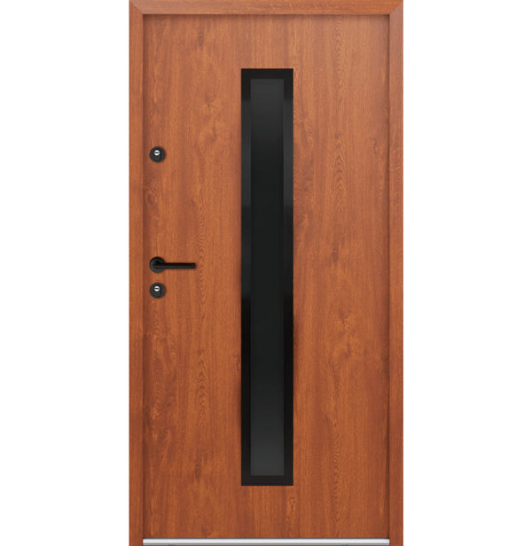 Turenwerke ATU 68 Design 620 Steel Door - Golden Oak - Blackline