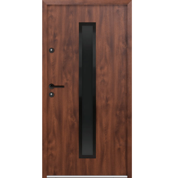 Turenwerke ATU 68 Design 620 Steel Door - Walnut - Blackline