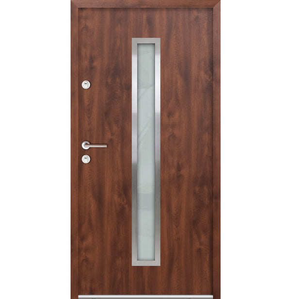 Turenwerke ATU 68 Design 600 Steel Door - Walnut