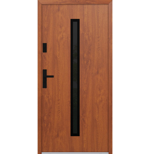 Turenwerke ATU 68 Design 521 Steel Door - Golden Oak - Blackline