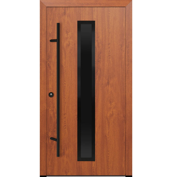 Turenwerke DS82 Design 01 Steel Door - Golden Oak - Blackline