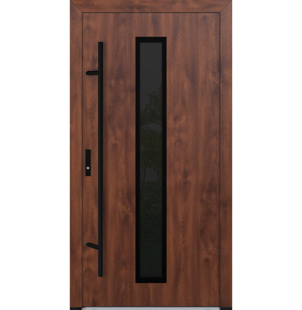 Turenwerke DS82 Design 21 Steel Door - Walnut - Blackline