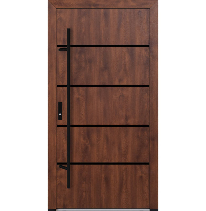 Turenwerke DS82 Design 22 Steel Door - Walnut - Blackline