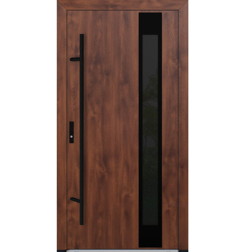 Turenwerke DS82 Design 24 Steel Door - Walnut - Blackline