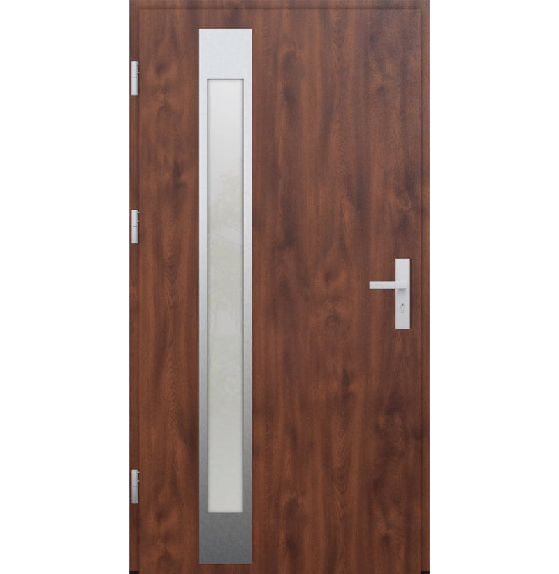 Turenwerke DS82 Design 04 Steel Door - Walnut