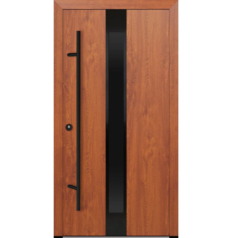 Turenwerke DS82 Design 05 Steel Door - Golden Oak - Blackline