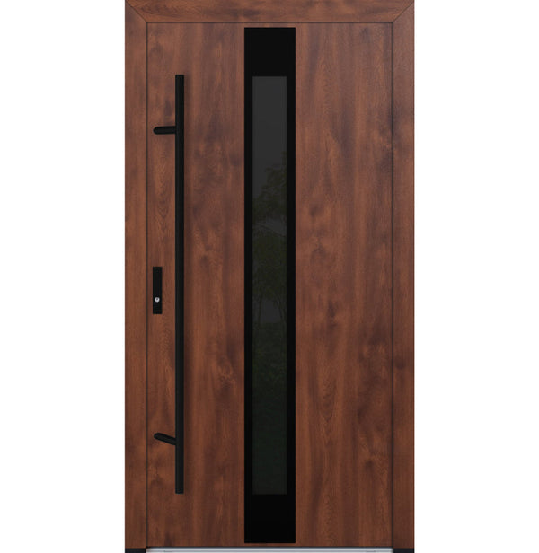 Turenwerke DS82 Design 25 Steel Door - Walnut - Blackline