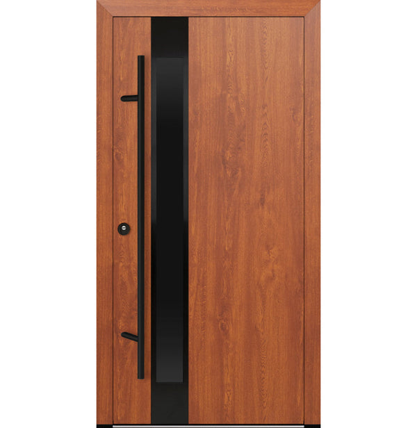 Turenwerke DS82 Design 14 Steel Door - Golden Oak - Blackline