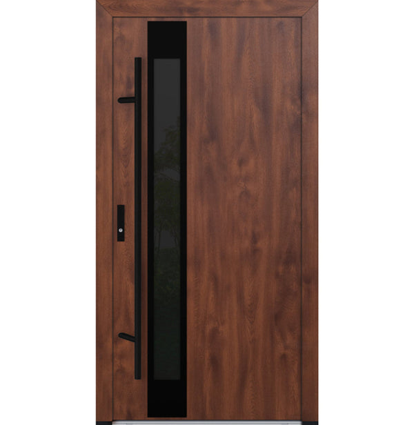 Turenwerke DS82 Design 34 Steel Door - Walnut - Blackline