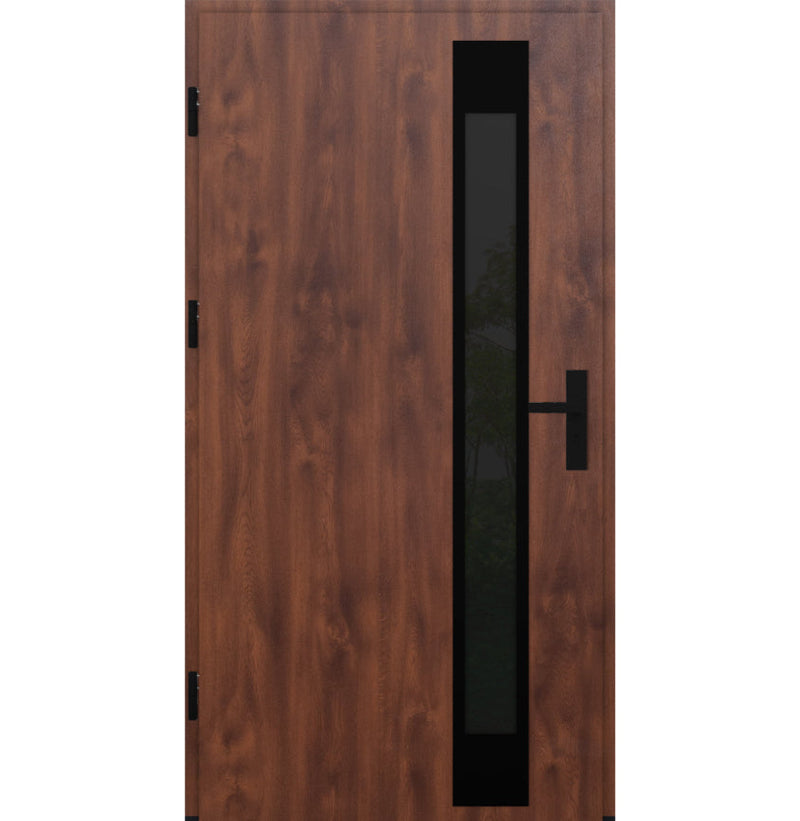 Turenwerke DS82 Design 34 Steel Door - Walnut - Blackline