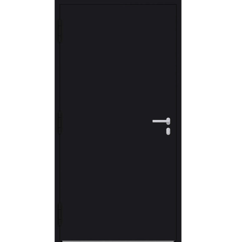 Turenwerke P90 Design 00 Aluminium Door - Black RAL9005