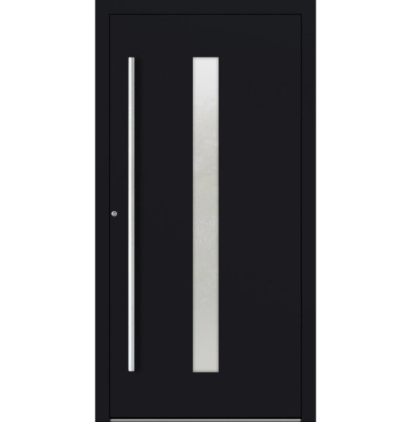 Turenwerke P90 Design 01 Aluminium Door - Black RAL9005