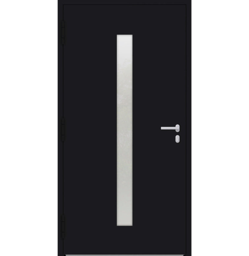 Turenwerke P90 Design 01 Aluminium Door - Black RAL9005