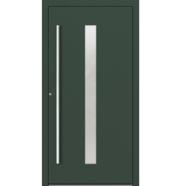 Turenwerke P90 Design 01 Aluminium Door - Fir Green RAL6009