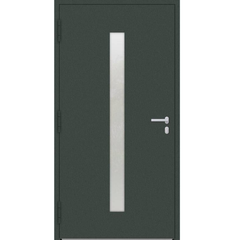 Turenwerke P90 Design 01 Aluminium Door - Fir Green RAL6009