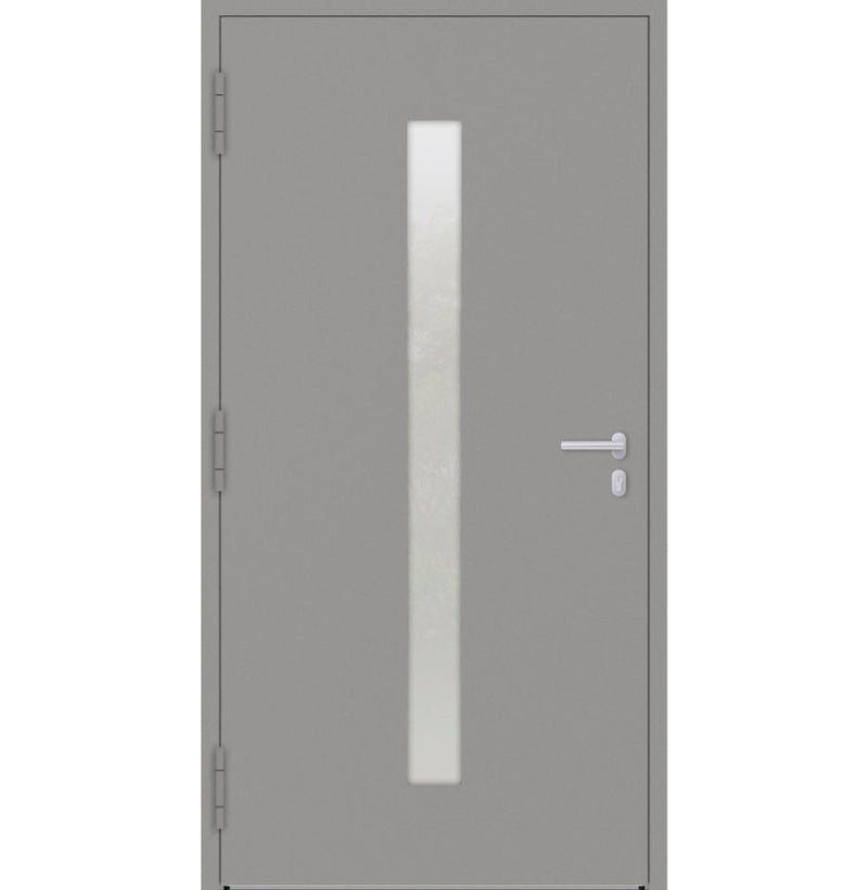 Turenwerke P90 Design 01 Aluminium Door - Grey RAL9007