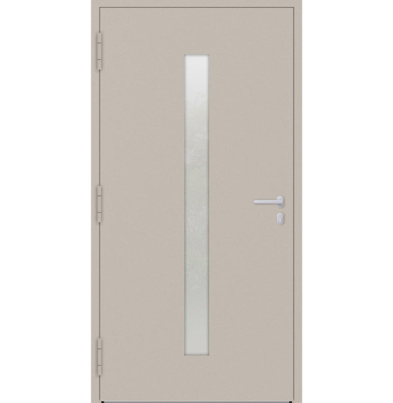 Turenwerke P90 Design 01 Aluminium Door - Ivory RAL1015