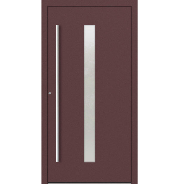 Turenwerke P90 Design 01 Aluminium Door - Rotbraun RAL3005