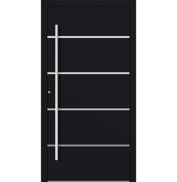 Turenwerke P90 Design 02 Aluminium Door - Black RAL9005