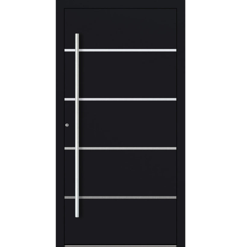 Turenwerke P90 Design 02 Aluminium Door - Black RAL9005