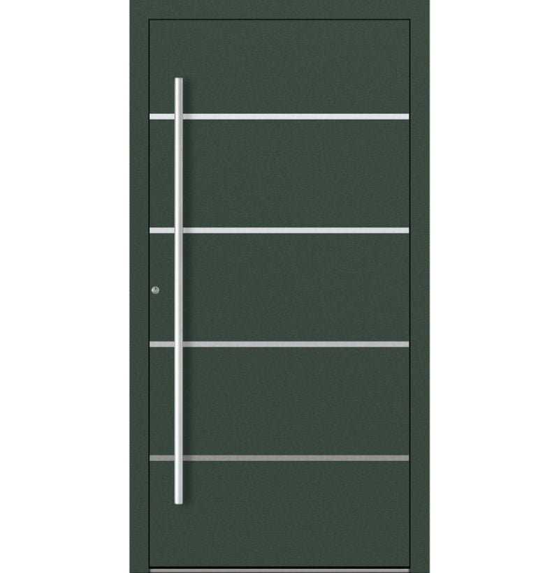 Turenwerke P90 Design 02 Aluminium Door - Fir Green RAL6009