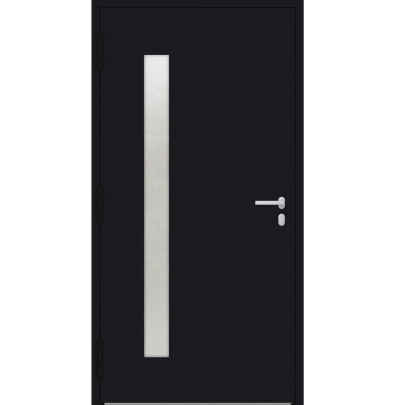 Turenwerke P90 Design 04 Aluminium Door - Black RAL9005