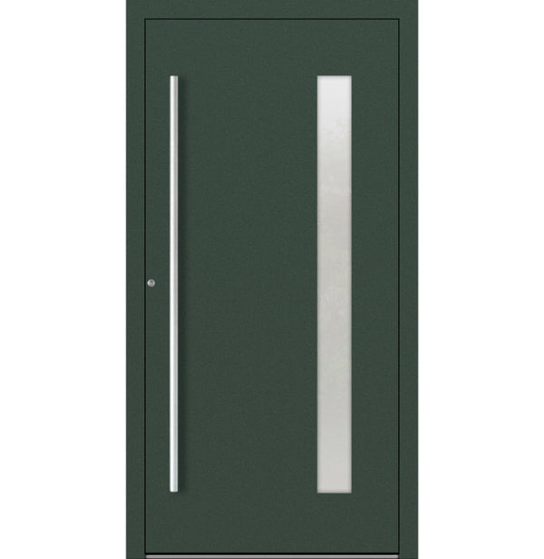 Turenwerke P90 Design 04 Aluminium Door - Fir Green RAL6009