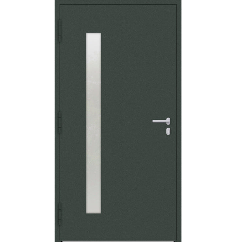 Turenwerke P90 Design 04 Aluminium Door - Fir Green RAL6009