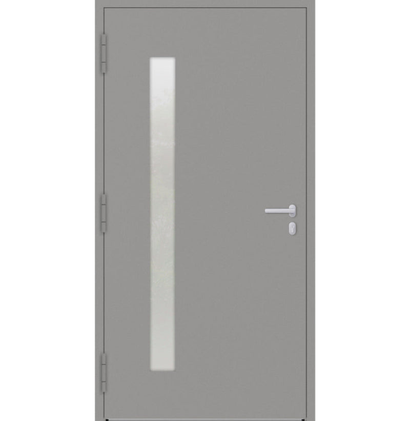 Turenwerke P90 Design 04 Aluminium Door - Grey RAL9007