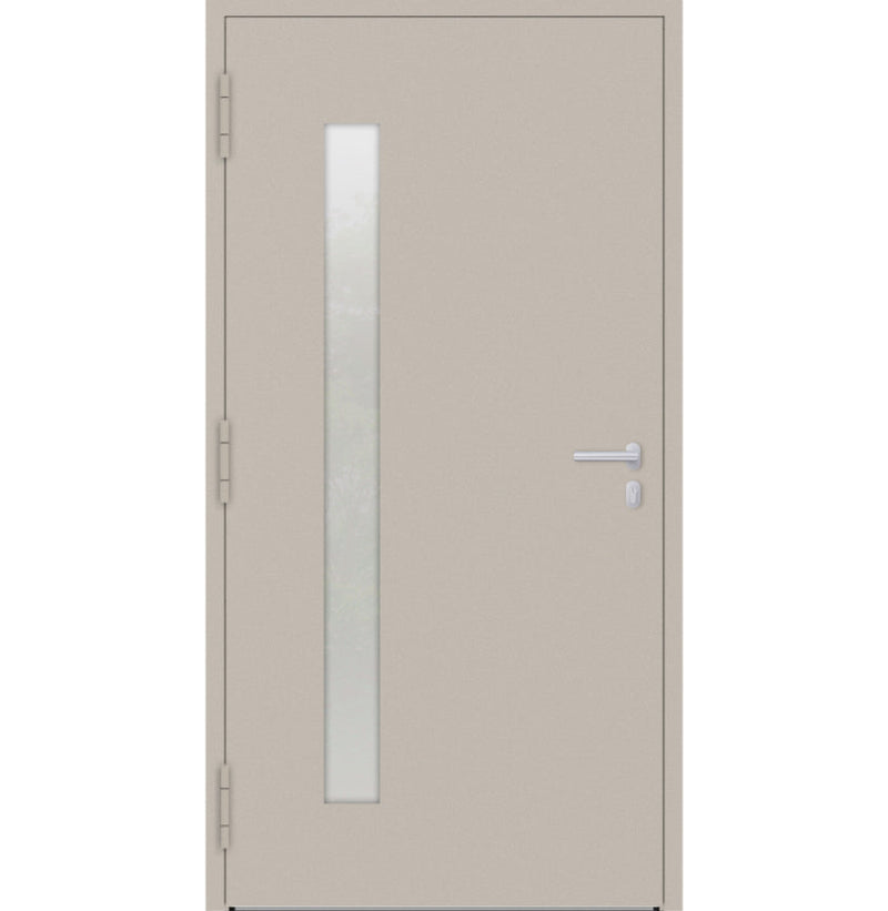 Turenwerke P90 Design 04 Aluminium Door - Ivory RAL1015