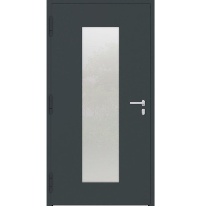 Turenwerke P90 Design 08 Aluminium Door - Anthracite RAL7016